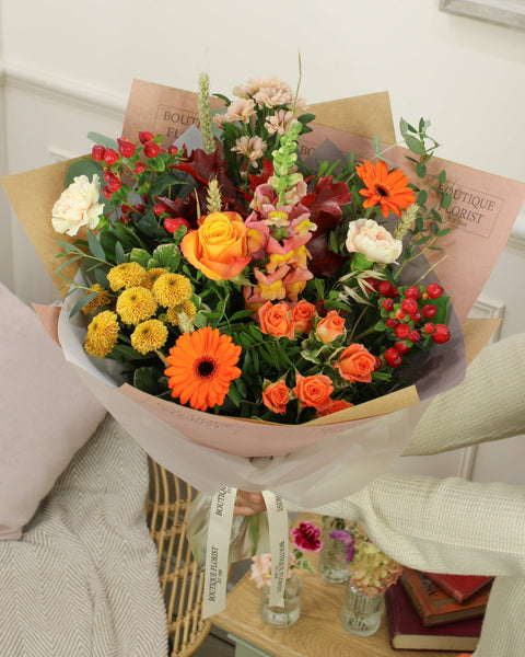 The 'Autumn Trending' Box Bouquet - Boutique Florist - UK Flower Delivery