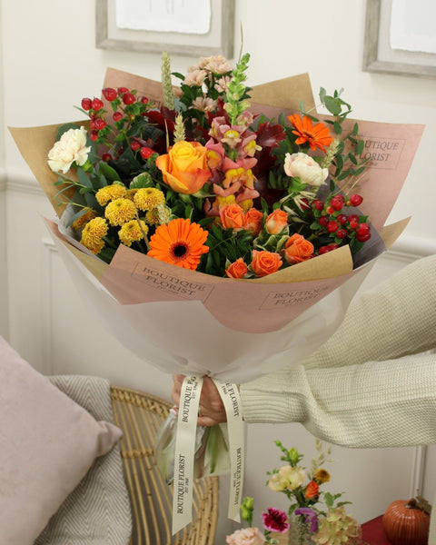 The 'Autumn Trending' Box Bouquet - Boutique Florist - UK Flower Delivery