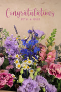 Baby Girl Card - Boutique Florist - UK Flower Delivery