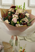 The 'Apricot' Box Bouquet - Boutique Florist - UK Flower Delivery