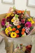 The 'Autumn Brights' Box Bouquet - Boutique Florist - UK Flower Delivery