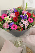 The 'Crimson' Box Bouquet - Boutique Florist - UK Flower Delivery