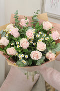 The 'Luxury' Pink Rose Box Bouquet - Boutique Florist - UK Flower Delivery