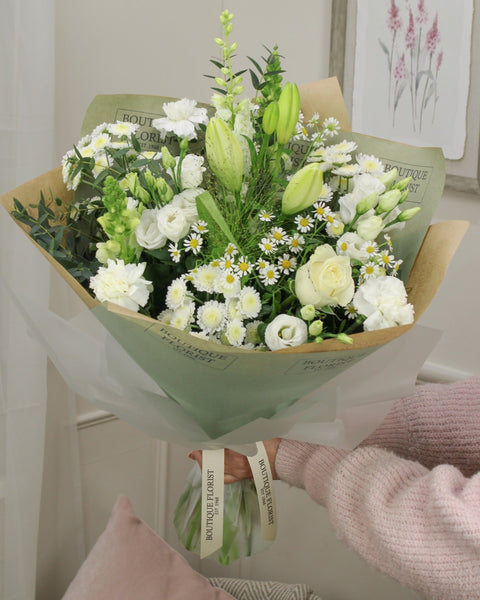The 'Neutral' Box Bouquet - Boutique Florist - UK Flower Delivery