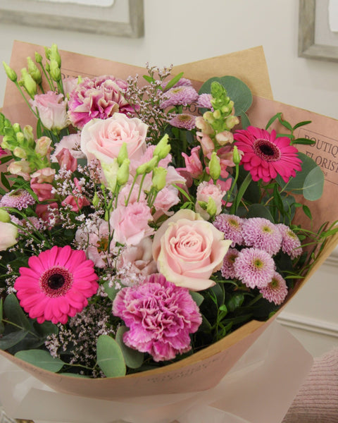 The 'Overtly Pink' Box Bouquet - Boutique Florist - UK Flower Delivery