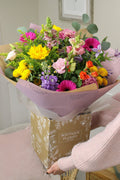 The 'Summer Brights' Box Bouquet - Boutique Florist - UK Flower Delivery
