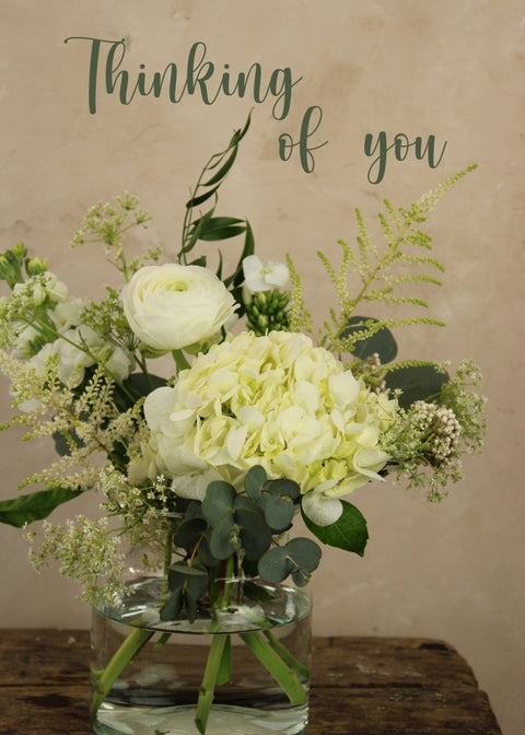 Thinking of you Card - Boutique Florist - UK Flower Delivery
