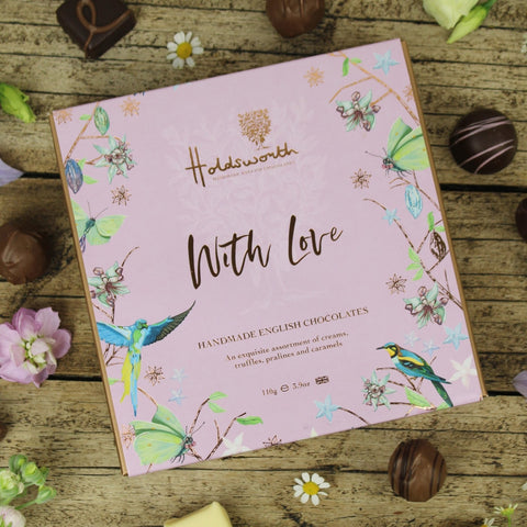 With Love Chocolates - Handmade by Holdsworths 110g - Boutique Florist - UK Flower Delivery